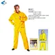 2 Pieces Rain Jacket Rain Pants Waterproof Yellow PVC Rainsuit